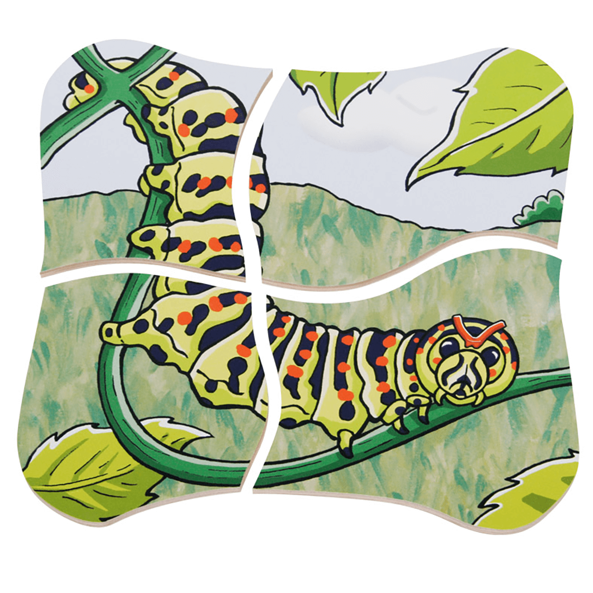 5-in-1 Lagen-Puzzle "Schmetterling"