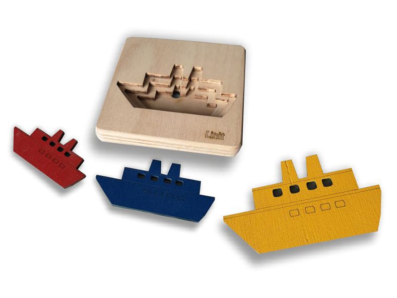 3D Holzpuzzle Farben