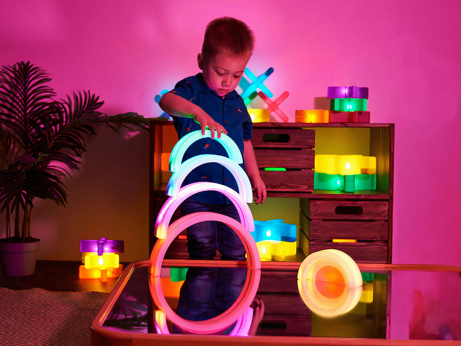 Regenbogen Leuchtbögen (7er Set)