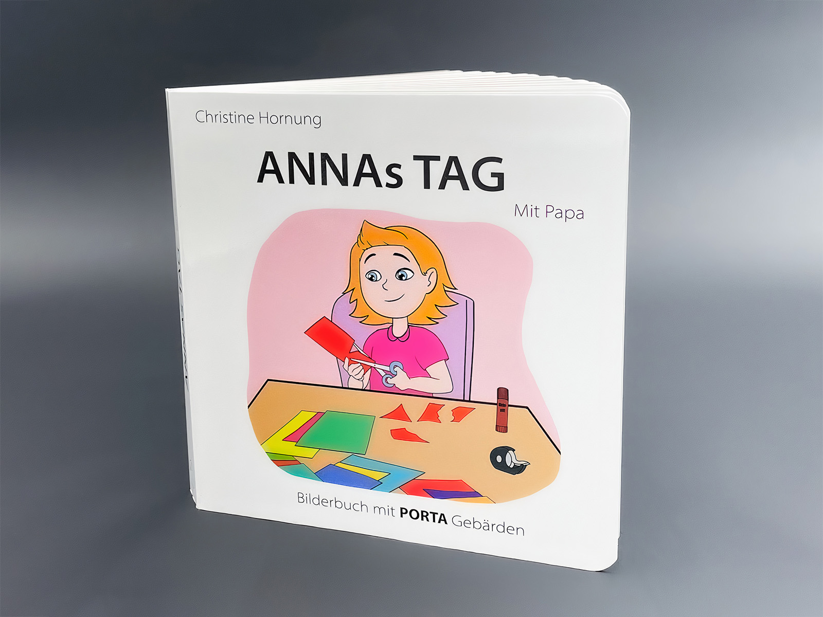 ANNAs Tag - Mit Papa - Bilderbuch mit PORTA Gebärden