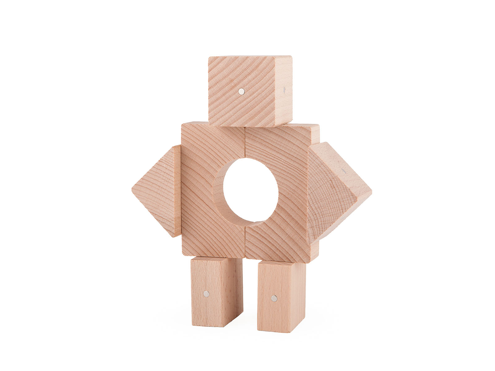 Grosse Magnetische Holzbauklötze (30 Stück)