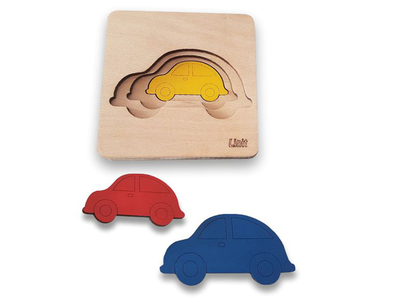 3D Holzpuzzle Farben