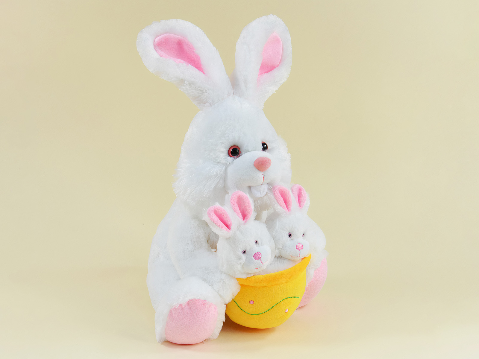 XXL Nachsprech-Hase Linda - mit Babies