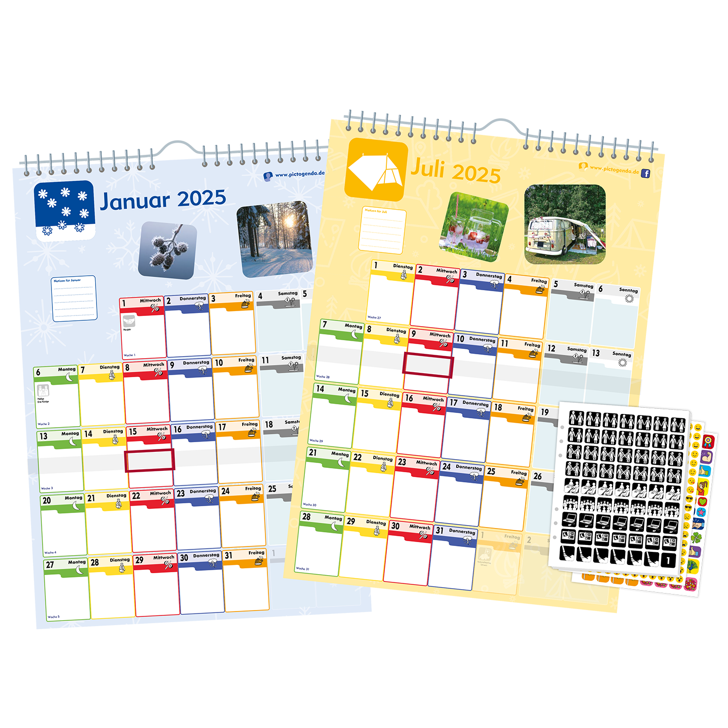 Pictogenda 2026 - Wandkalender METACOM Deutsch