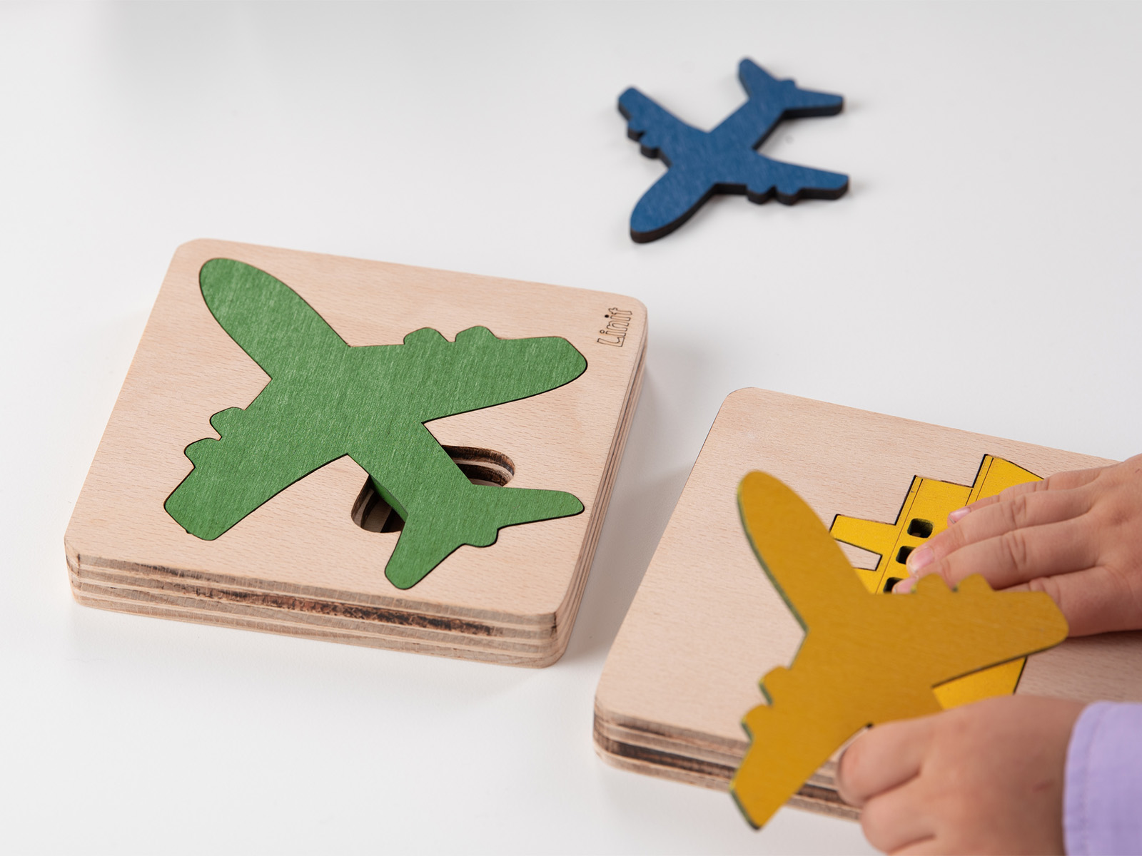 3D Holzpuzzle Farben