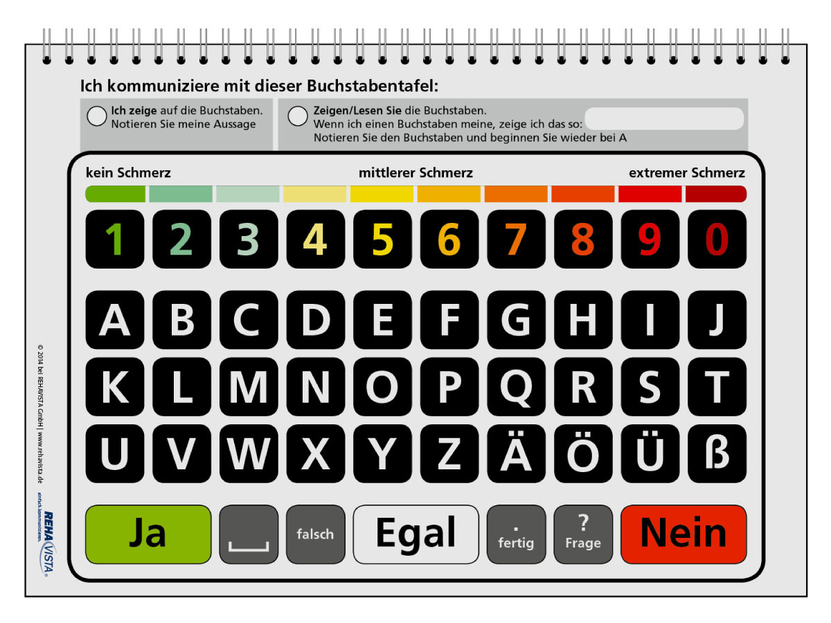Kommunikationstafel Klinik