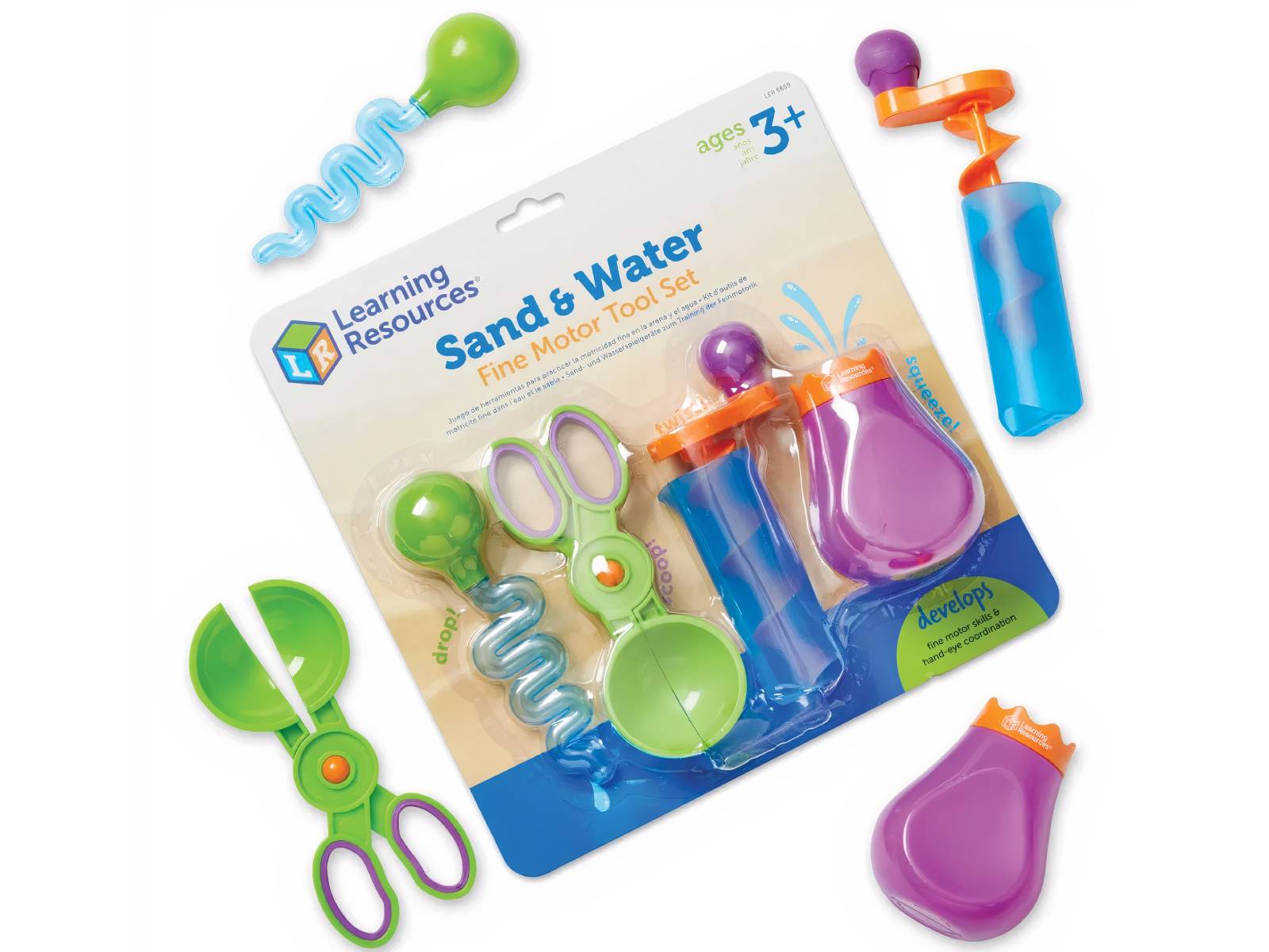 Feinmotorik Handhelfer Set - Sand und Wasser (4er Set)