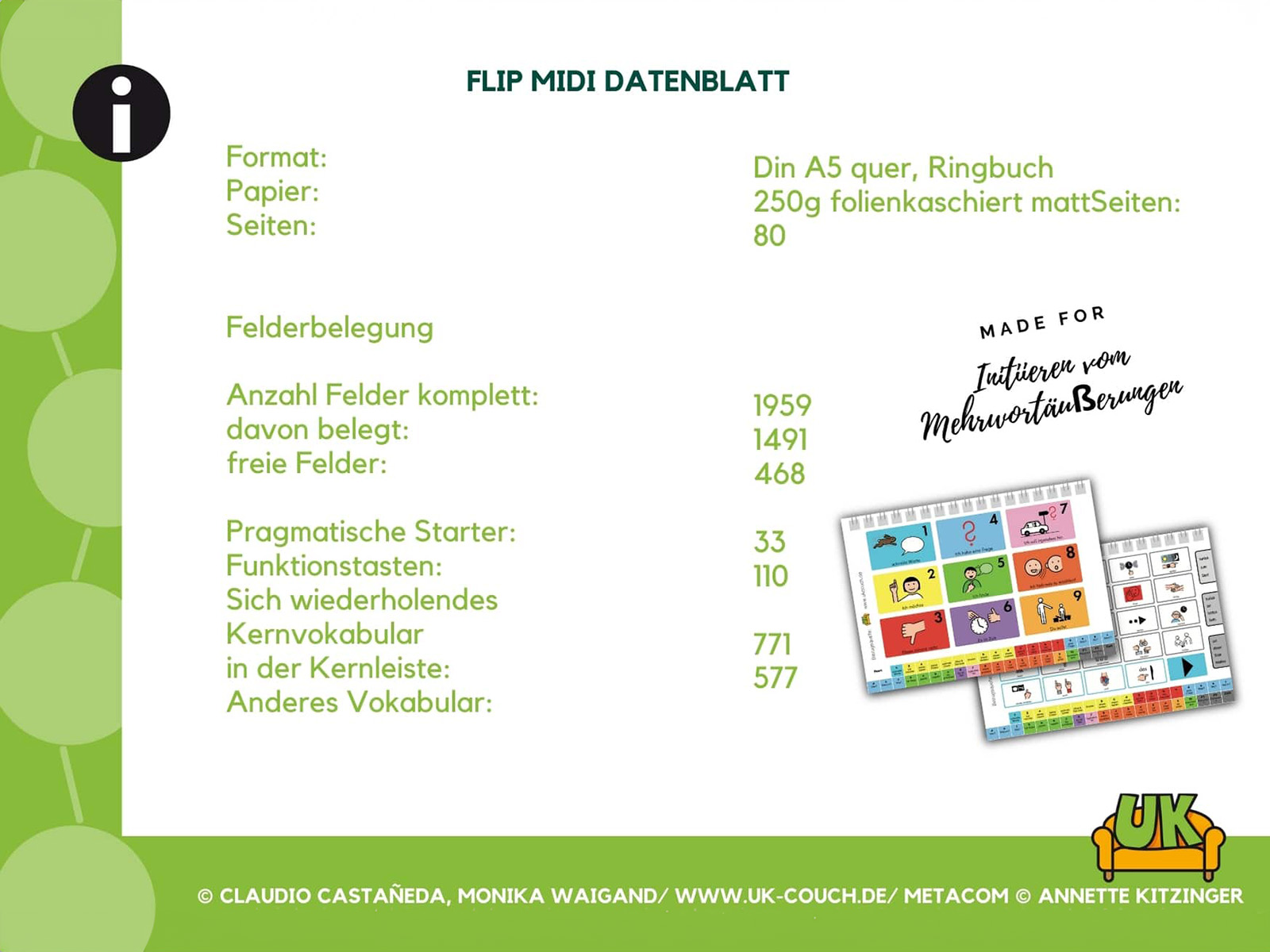 FliP Kommunikationsbuch Midi regulär