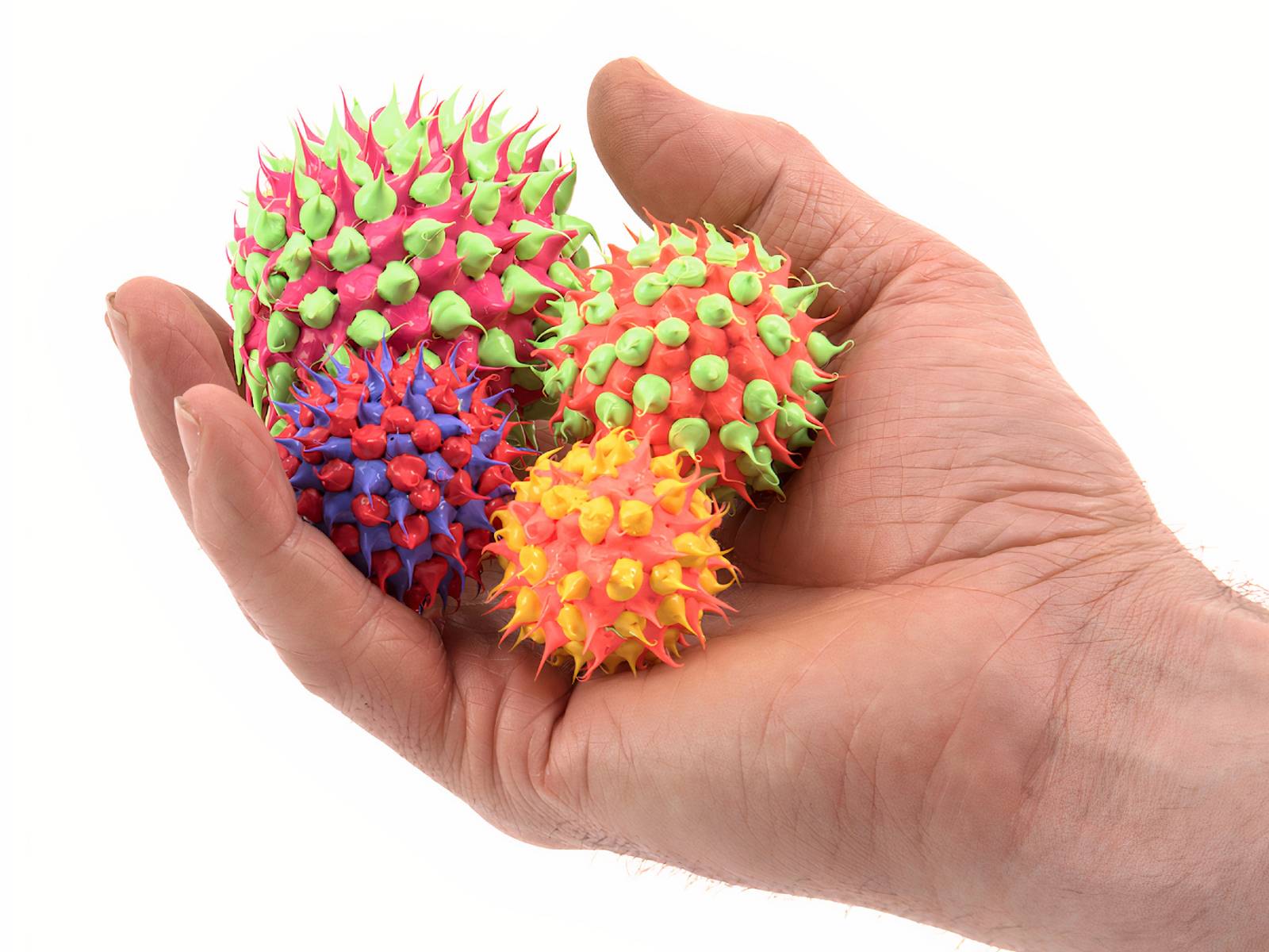 Balle tactile épineuse (lot de 4)