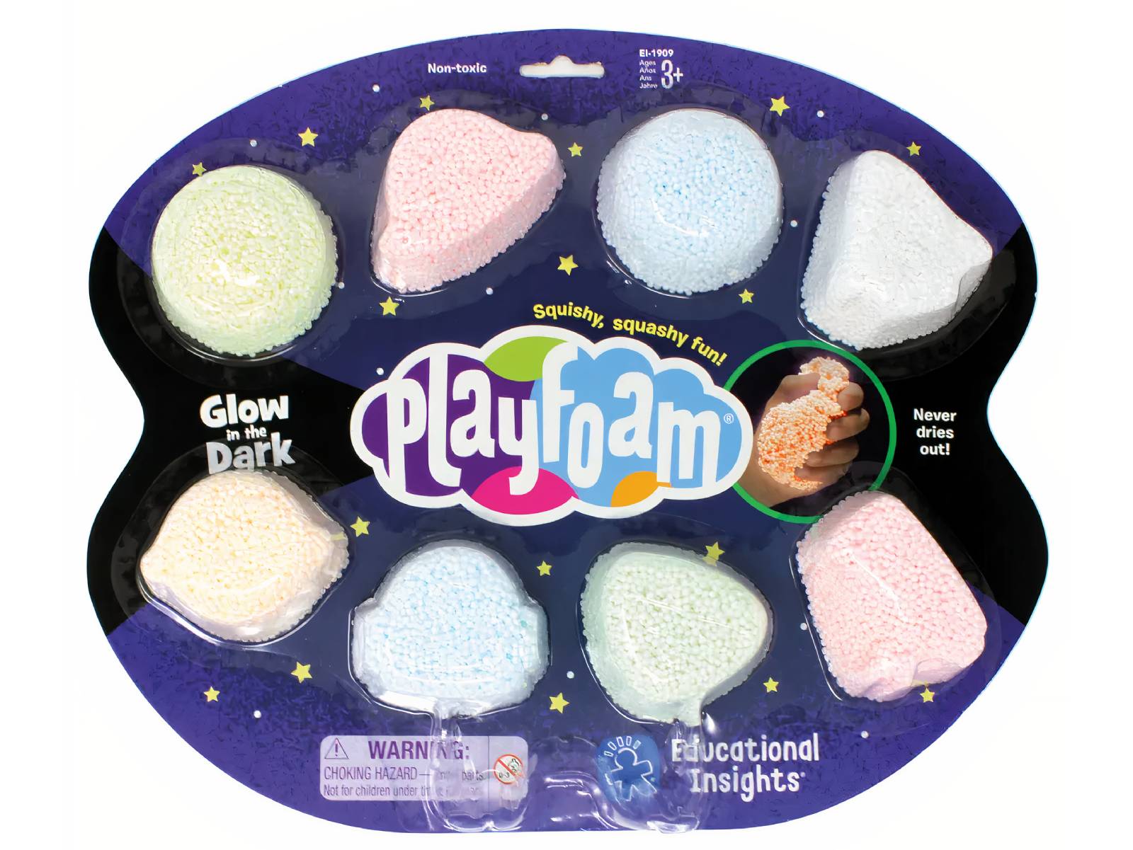 Playfoam - Leuchtender Spiel- und Knetschaum (8er Pack)