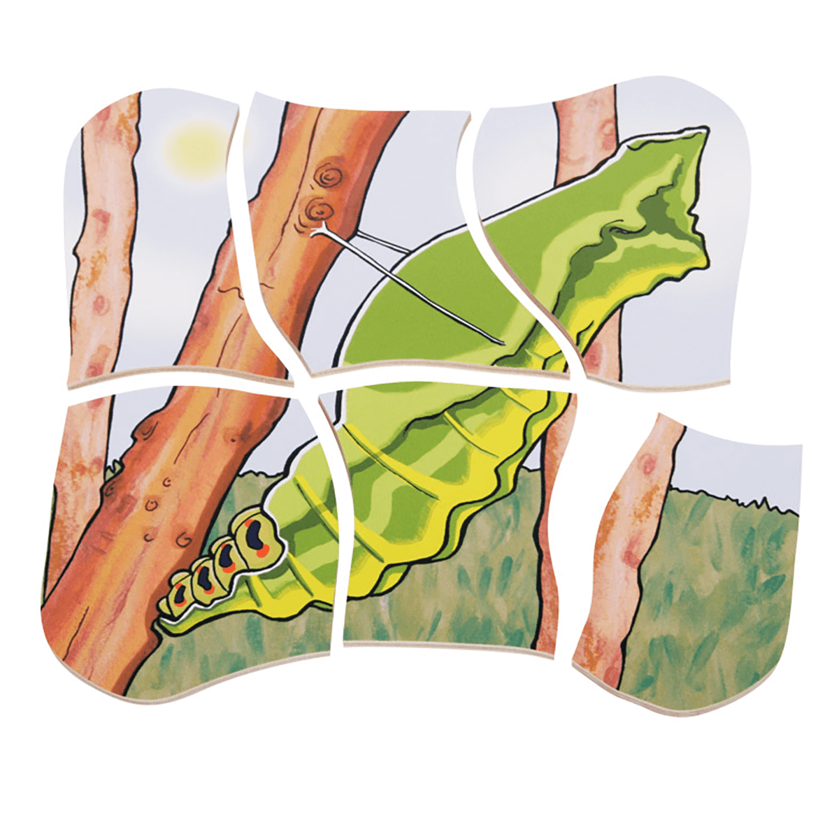5-in-1 Lagen-Puzzle "Schmetterling"