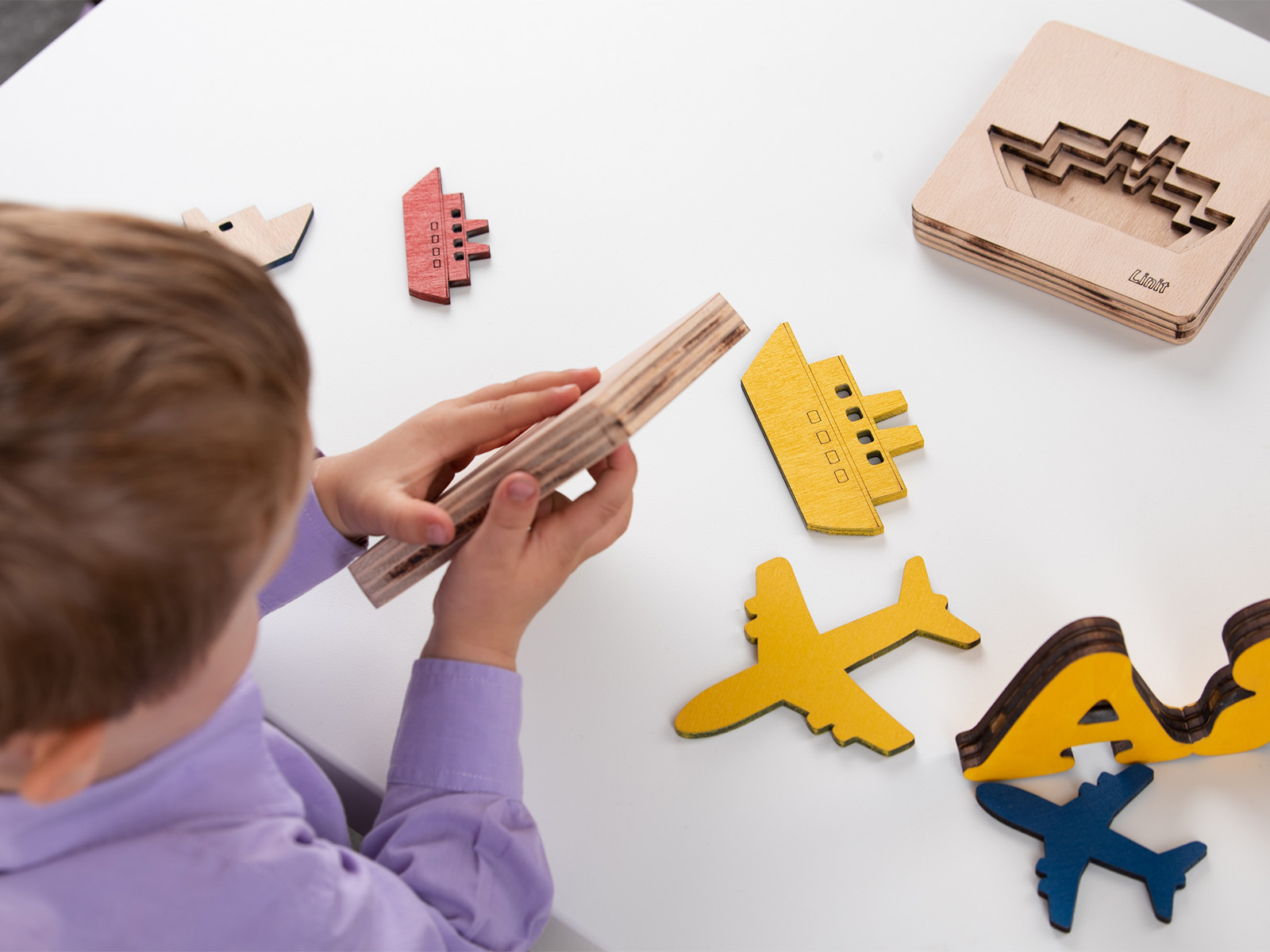 3D Holzpuzzle Farben