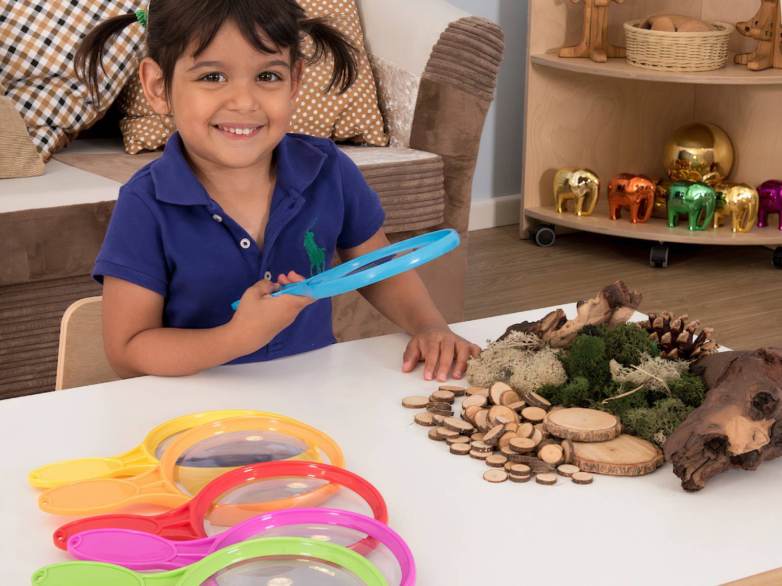 Jumbo Plastik Lupenlinsen (6er Set)