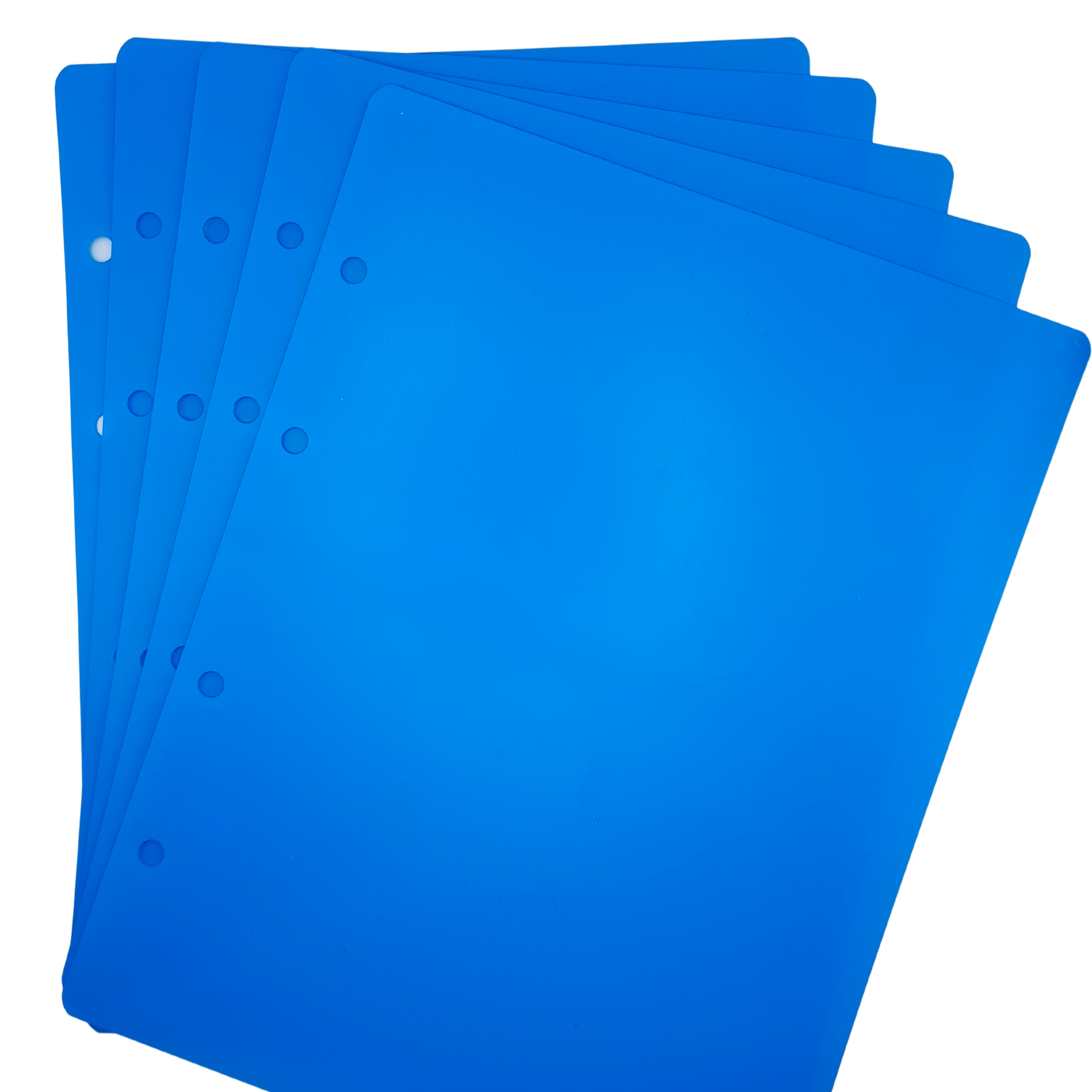 Einlageblätter 5 Stk. für Komm.-Ordner - Blau