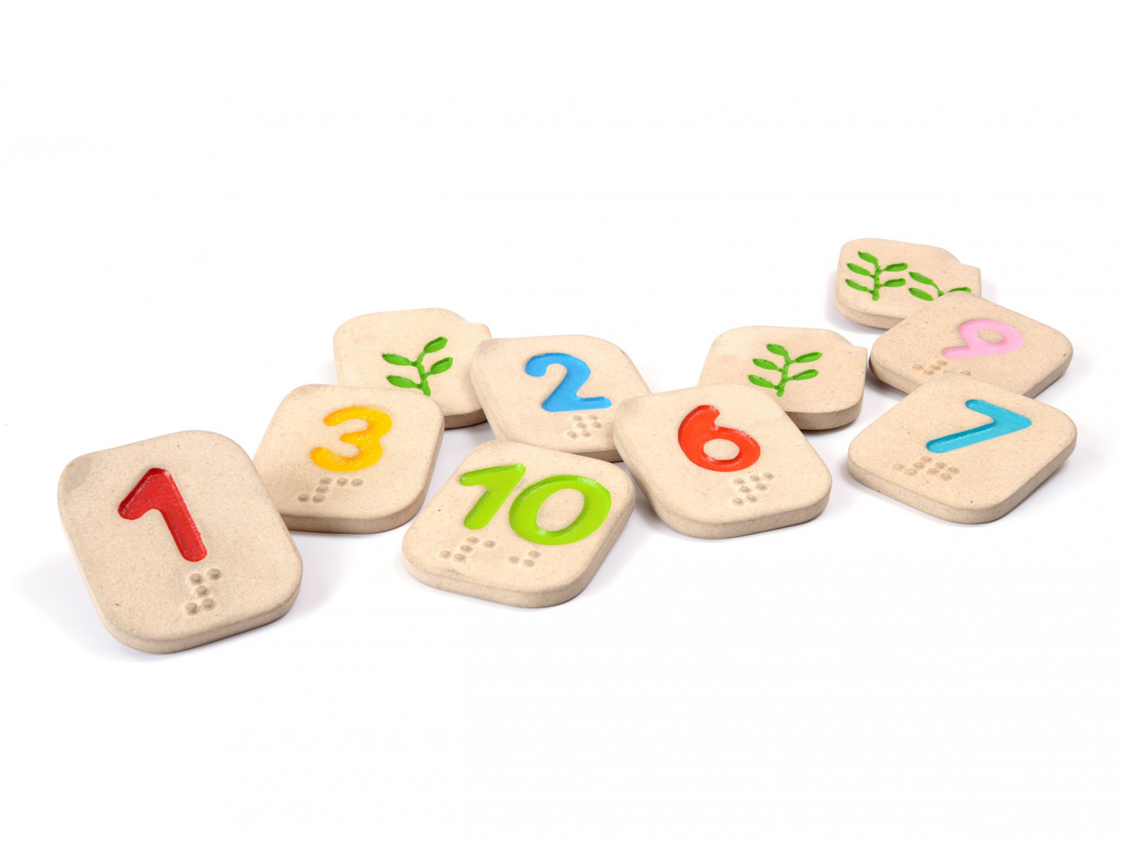 PlanToys - Zahlen 1-10 in Braille Schrift