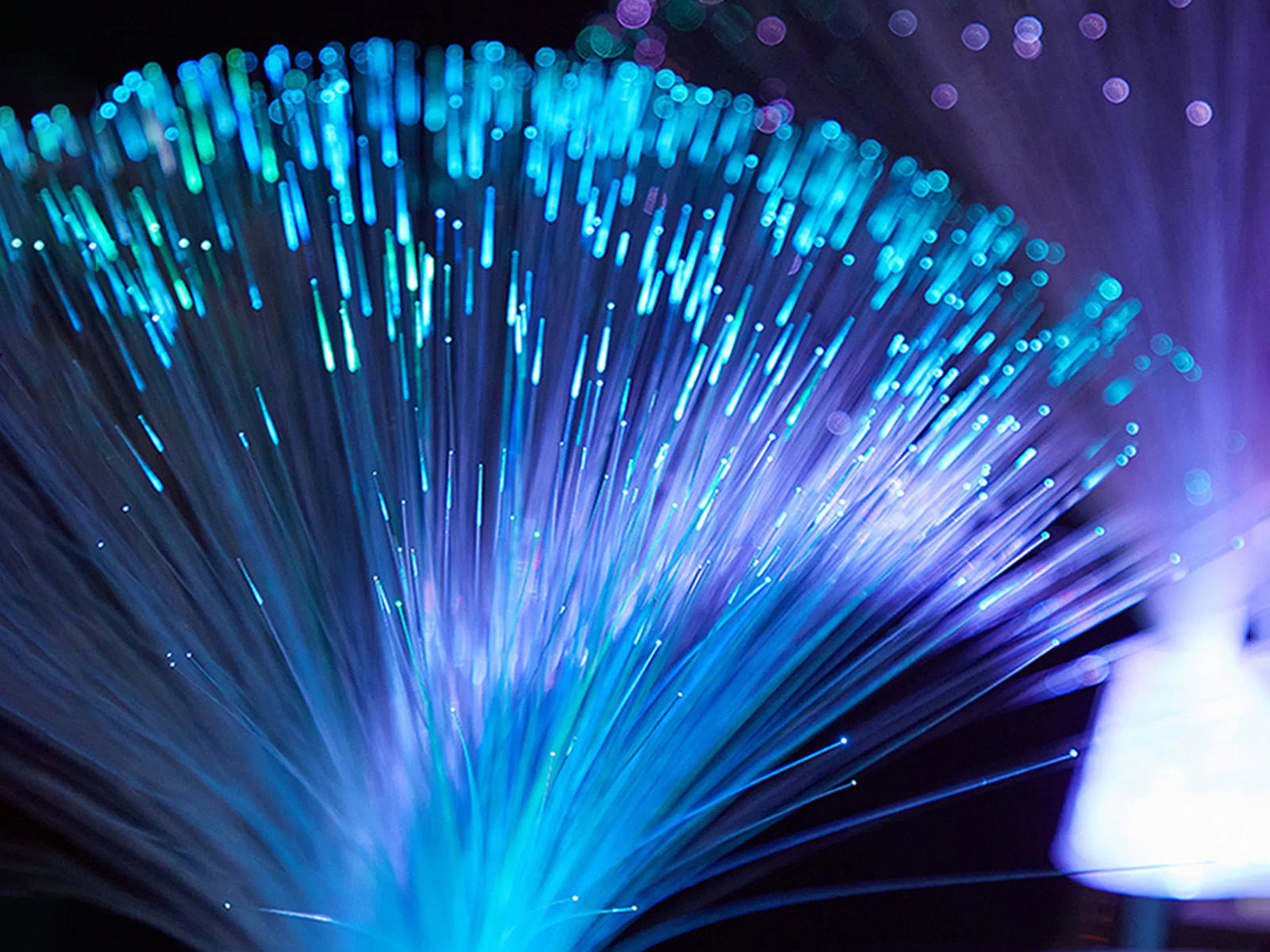 Funkelnde Lichtfaserlampe