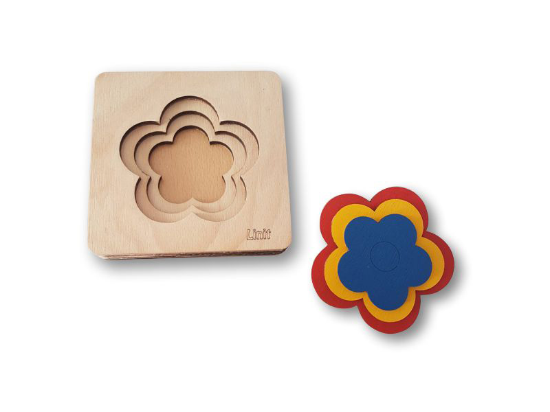 3D Holzpuzzle Farben