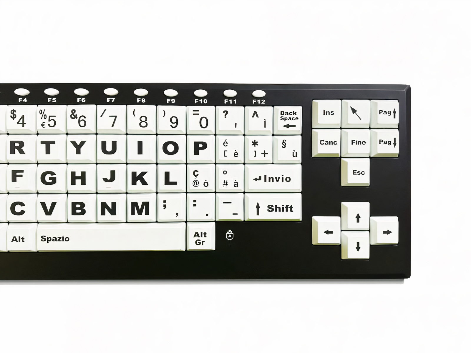 Visionkeys - Tastatur mit Layout QWERTY (IT)