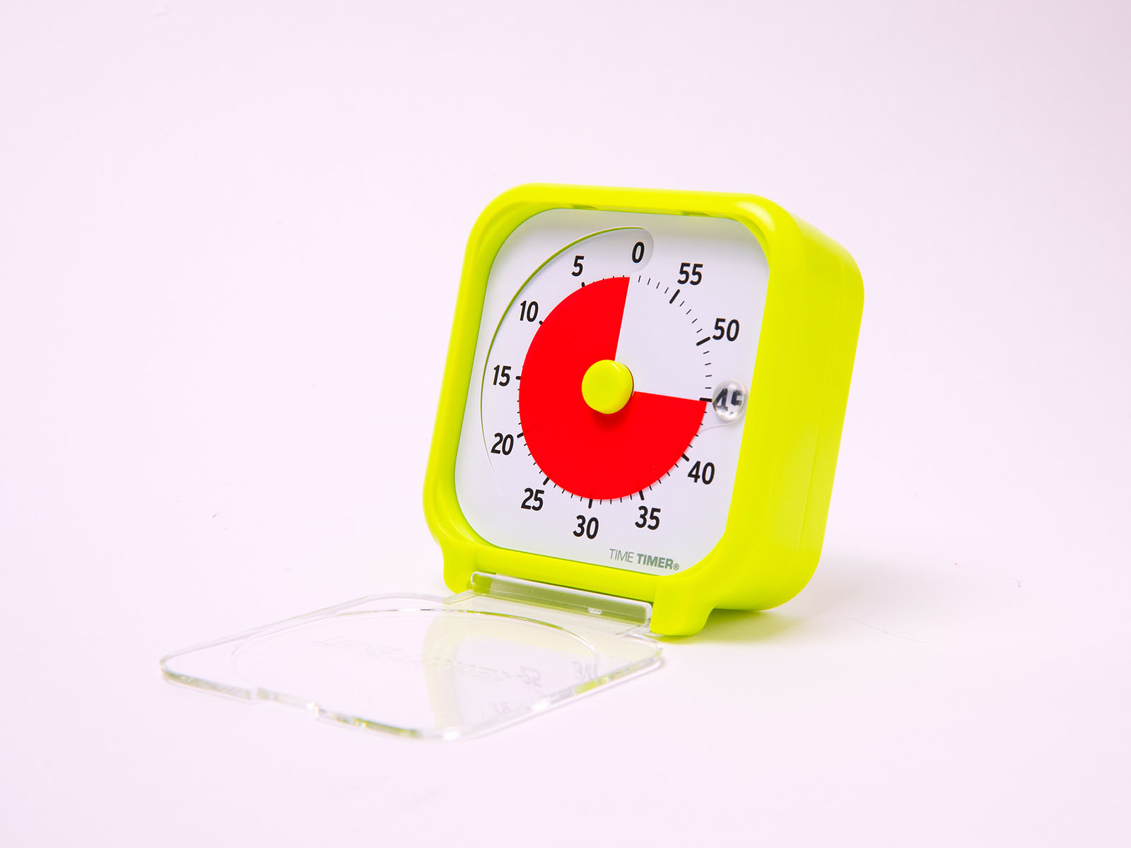 Horloge d'apprentissage noire 7,5x7,5 cm - minuterie pour enfants